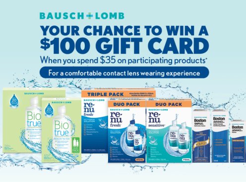 Win a $100 Gift Card Daily - Bausch + Lomb Australia