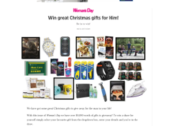 Win great Christmas gifts for Him