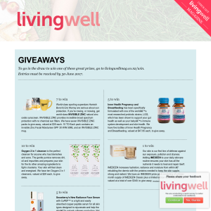 Win great prizes - Livingwell
