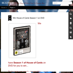 Win House of Cards Season 1 on DVD