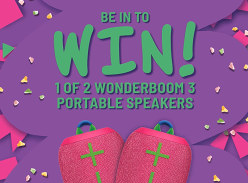 Win Hyper Pink Wonderboom 3 Speaker and Griffin’s Candy Squiggles