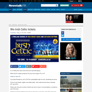 Win Irish Celtic tickets