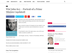 Win! John Key's Portrait of a Prime Minister