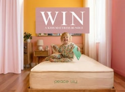 Win 1 of 2 Kids Single Latex Mattress Bundles - Peace Lily