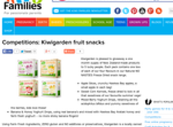 Win Kiwigarden fruit snacks