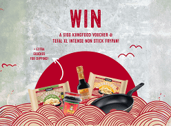 Win Kungfood $100 Voucher and Tefal Non-Stick Frypan