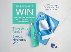 Win a Large Active Towel + Norwex Stainless Steel Water Bottle