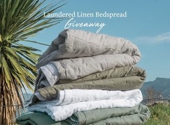 Win Laundered Linen Queen Bedspreads
