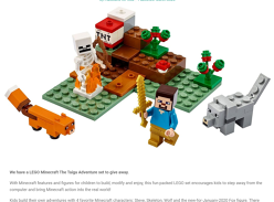 Win LEGO Minecraft The Taiga Adventure