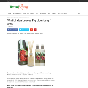 Win! Linden Leaves Fig Licorice gift sets