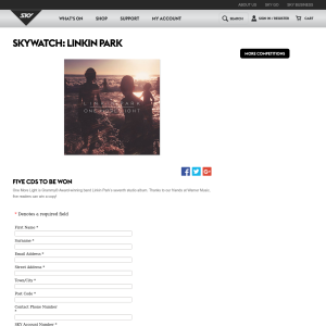 Win Linkin Park CDs
