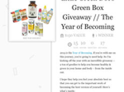 Win Little Green Dot's Green Box Prize Pack