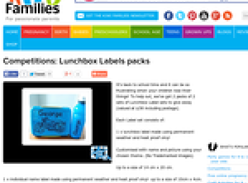 Win Lunchbox Labels packs