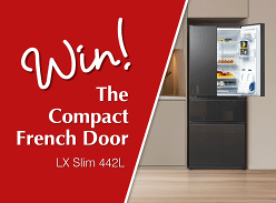 Win a LX Slim 442L Refrigerator