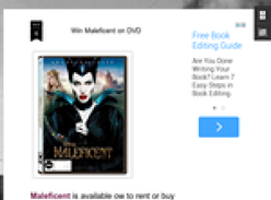 Win Maleficent on DVD