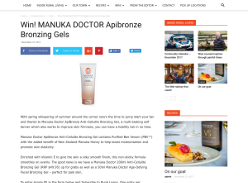 Win Manuka Doctor Apibronze Bronzing Gels