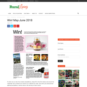 Win May-June 2018 Prizes