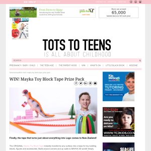 Win Mayka Toy Block Tape Prize Pack
