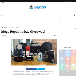 Win Mega Republic Day Giveaway
