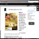 Win Million Dollar Arm on DVD
