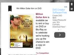 Win Million Dollar Arm on DVD