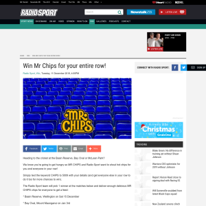 Win Mr Chips for your entire row