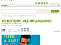 Win new Robbie Williams album on CD