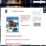 Win Noah on Blu-Ray
