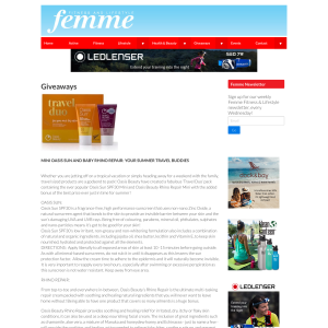 Win Oasis Sun and Rhino Repair prize packs