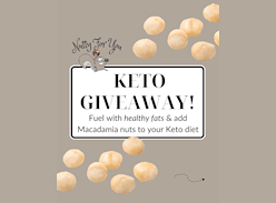 Win One a 230g Bag of Our Raw Macadamia Nuts