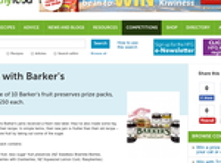 Win one of 10 Barker's fruit preserves prize packs, worth $50 each