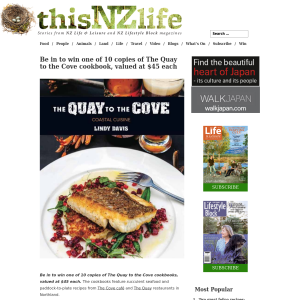 Win one of 10 copies of The Quay to the Cove cookbook