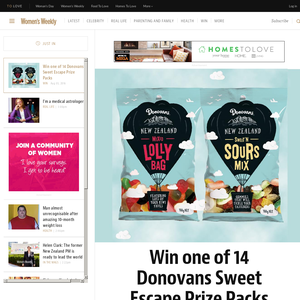 Win one of 14 Donovans Sweet Escape Prize Packs - Womensweekly NZ 
