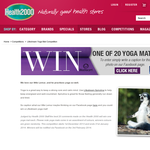 Win One of 20 Yoga Mats