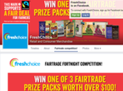 Win one of 3 Fairtrade prize packs