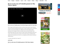 Win one of 5 double passes to The Trip to Spain