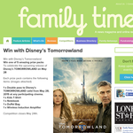Win one of 5 Tomorrow Land Prize Pack
