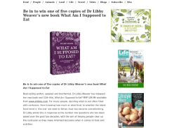 Win one of five copies of Dr Libby Weaver's new book What Am I Supposed to Eat