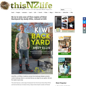 Win one of five copies of Kiwi Backyard by Andy Ellis
