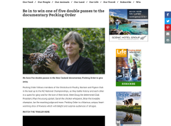 Win one of five double passes to the documentary Pecking Order