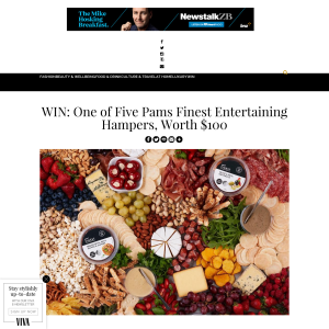 Win One of Five Pams Finest Entertaining Hampers