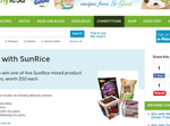 Win one of five SunRice mixed product hampers