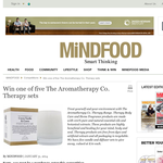 Win one of five The Aromatherapy Co. Therapy sets