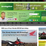 Win one of four Honda XR150 farm bikes