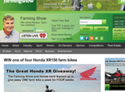 Win one of four Honda XR150 farm bikes