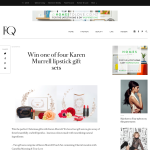Win one of four Karen Murrell lipstick gift sets