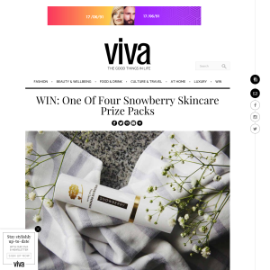 Win One Of Four Snowberry Skincare Prize Packs