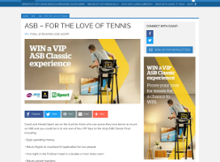 Win one of four VIP trips to the 2019 ASB Classic Final