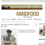 Win one of three ABSOLUT Cocktail Bar kits