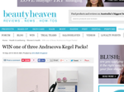 Win one of three Andracova Kegel Packs!
